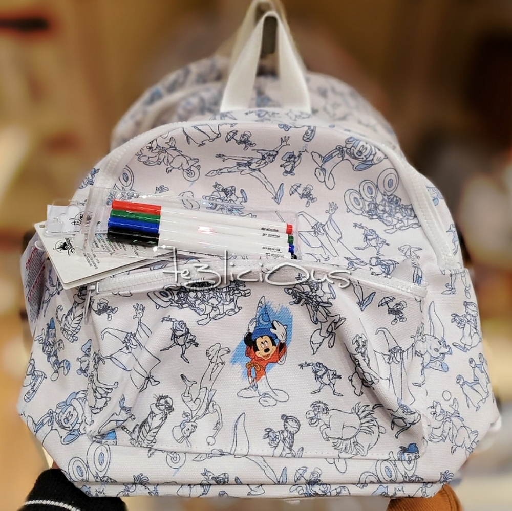 DISNEY INK & PAINT COLORABLE BACKPACK WITH MARKERS - Picture 4 of 5
